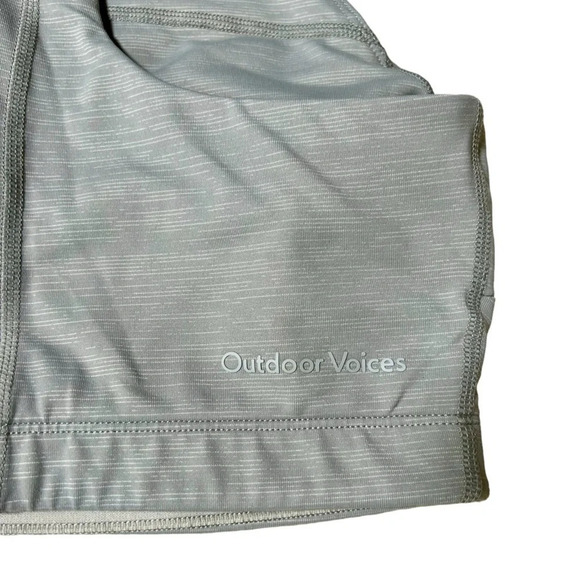 Outdoor Voices | TechSweat Racerback Bra Tank Crop Top in Grey, Size Small - Picture 5 of 6